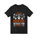 Pet Lovers Paw Print V-Neck Tee