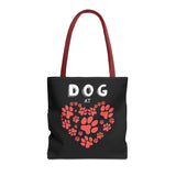 Dog Love Tote Bag - Cute Pet Paw Print Design