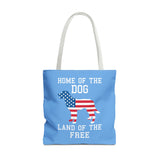 Patriotic Dog Tote Bag - Home of the Dog, Land of the Free
