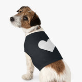 Pet Tank Top white heart