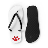 Paw Print Flip Flops