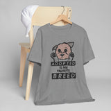 Adopt Pets Jersey T-Shirt — Support Shelter Animals, Rescue Adoption Tee