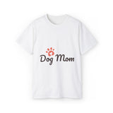 Dog Mom T-Shirt — Paw Print Graphic Tee for Dog Lovers