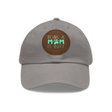 Mom Dog Lover Dad Hat with Leather Patch