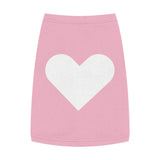 Pet Tank Top white heart