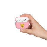 Cat Face AirPods Case — Cute Yellow Cat Keyring Cover for AirPods & AirPods Pro