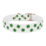 Lucky Clover Dog Collar — St. Patrick’s Day Green Shamrock Pet Collar