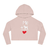 Cropped Dog Lover Sweatshirt, Cute Pet Gift, Women’s Hoodie, Fun Casual Wear, Dog Mom Apparel, Dog-Themed Fashion