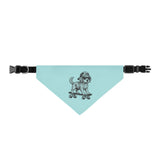 Skateboarding Dog Clip-On Pet Bandana