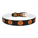 jack-o-lantern print dog collar