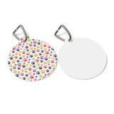 Colorful Paw Print Pet Tag — Personalized Dog/Cat ID Tag