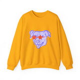 Purple Dog Love Crewneck Sweatshirt