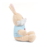 Plush Bear with Paw-Print Tee — Cute Gift for Kids & Pet Lovers