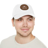 Hat with Leather Patch — "for the love of pets"