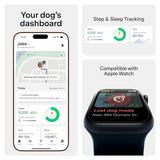 New Fi Series 3+ Smart Dog Tracker Collar [12 Month Membership Included] GPS Tracker for Dogs with Health & Behavior Monitoring, Escape Alerts, Waterproof, LED, Apple Watch Compatible (Gray, Medium)