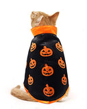 Halloween Cat Costume Cloak Witch Hat Pet Accessories Halloween Adjustable Pumpkin Pet Costume Clothes Set, Halloween Pat Costume Decor Cloak for Cats Dogs Animal Halloween Carnival Party Supplies