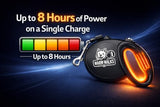 Warm Walks Smart Dog Leash: 3 Heat Settings, Integrated Power Bank with USB-C, Attachable LED Safety Light16 ft Retractable Reflective Lead. All Season Comfort and Power