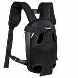 PetAmi Dog Carrier Backpack, Adjustable Dog Pet Cat Front Carrier Backpack | Ventilated Dog Chest Carrier for Hiking Camping Travel, Sling Bag for Small Medium Dog Cat Puppies, Small, 5-9 lbs, Black