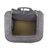 Critter Sitters Light Grey Pet Backpack for Small Dogs, Cats with Scratch Resistant Breathable Mesh Windows, Airline Carry-On Approved, Cup Holders, Pockets, Durable Transporation for Animals