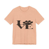 Love Paw T-Shirt — Distressed Paw Print Pet Lover Tee