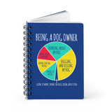 Dog Owner Pie Chart Spiral Journal — Funny Being a Dog Owner Notebook