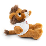 Plush Bear with Paw-Print Tee — Cute Gift for Kids & Pet Lovers