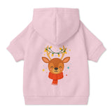 Festive Reindeer Pet Hoodie