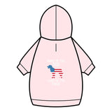 Patriotic Dog Hoodie — “Home of the Dog, Land of the Free”