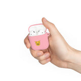 Cat Face AirPods Case — Cute Yellow Cat Keyring Cover for AirPods & AirPods Pro