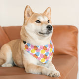 Pet Bandana Collar - Colorful Easter Egg Design