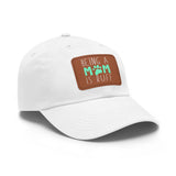 Mom Dog Lover Dad Hat with Leather Patch