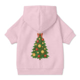 Pet Hoodie with Christmas Tree Design