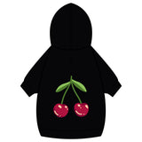 Cherry Pet Hoodie – Cute Navy Blue Dog & Cat Hoodie