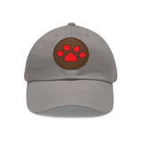 Hat with Paw Print Leather Patch - Pet Lovers