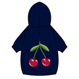 Cherry Pet Hoodie – Cute Navy Blue Dog & Cat Hoodie