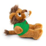Plush Bear with Paw-Print Tee — Cute Gift for Kids & Pet Lovers