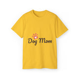 Dog Mom T-Shirt — Paw Print Graphic Tee for Dog Lovers