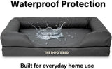 The Dog’s Bed Orthopedic Memory Foam Dog Bed with Bolsters for XL Dogs