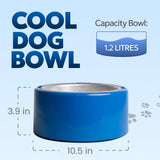 Cool Bowl 1.2L Cooling Dog Water Bowl – Plug-in Refrigerated Pet Bowl for Large, Medium, Small Dogs – Non-Slip Base, Dishwasher Safe, Keeps Water Cold for Summer Hydration