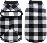EXPAWLORER Plaid Cat Sweater - Pet Clothes Cat Puppy Vest Warm Fleece Hoodie for Cats, Fall and Cold Winter Coat Pullover Design, Buffalo Checked Sweatshirt Clothing Also for Small Dogs
