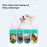 Mochalight 20Pcs Pet Dog Disposable Booties,Waterproof Dirt-Proof Outdoor Puppy Shoes Paw Protection with Adjustable Straps for Small and Medium Dogs M Size