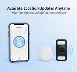 Smart Pet Location Tag with Holder – No Monthly Fee, Compatible with Apple Find My (iOS Only), Lightweight Anti-Lost Locator for Pets, Bags, and Personal Items