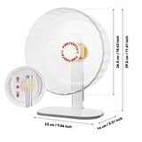 FunstersTail Super Silent Hamster Wheel 10.4 Inch, Magnetic Large Rat Wheel for Chinchilla, Gerbil, Guinea Pig, Cat, Mouse, Sugar Glider and Dwarf, Syrian Hamster Accessories (Cream White)