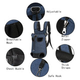 Pet Backpack Carrier for Cats and Small Dogs, Front-Facing Legs Out Pet Carrier, Adjustable Hands-Free Travel Backpack Carrier for Walking, Hiking, and Outdoor Use (Medium)