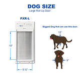 Power Pet Roll Up Automatic Electronic WiFi Pet Door by High Tech Pet - Space-Saving, Pet Operated Dog Door, App Control, Safe, Secure, Air Tight (Door Mount, Large)