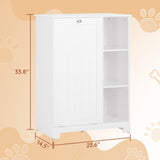 Hestiamo Tilt-Out Dog Food Storage Cabinet, Multi Size, White