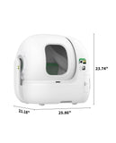 PETKIT 2025 Purobot Max Pro AI-Camera Self Cleaning Cat Litter Box, 210° Wide Angle Lens Night Vision Cat Facial Recognition Automatic Litter Box with 5G WiFi App Control Odor-Free
