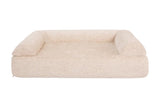 Barker Beds Giant Orthopedic Dog Sofa Bed - 7" Foam, 3-Sided Bolster - 100-300 lbs - Joint Pain & Arthritis Relief - Washable - 60"x48"x7" - Driftwood Linen