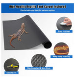 120 Gallon PVC Reptile Terrarium - Extra Large Reptile Tank with Intelligent Thermostat, Front Opening Bearded Dragon Tank Enclosure 47"x24"x24" with Carpet Mat and Sliding Door Handle for Snake Gecko