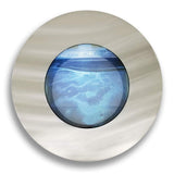 Aussie Aquariums AA-Porthole-BSILVER 2.0 Wall Mounted Aquarium Brushed Silver